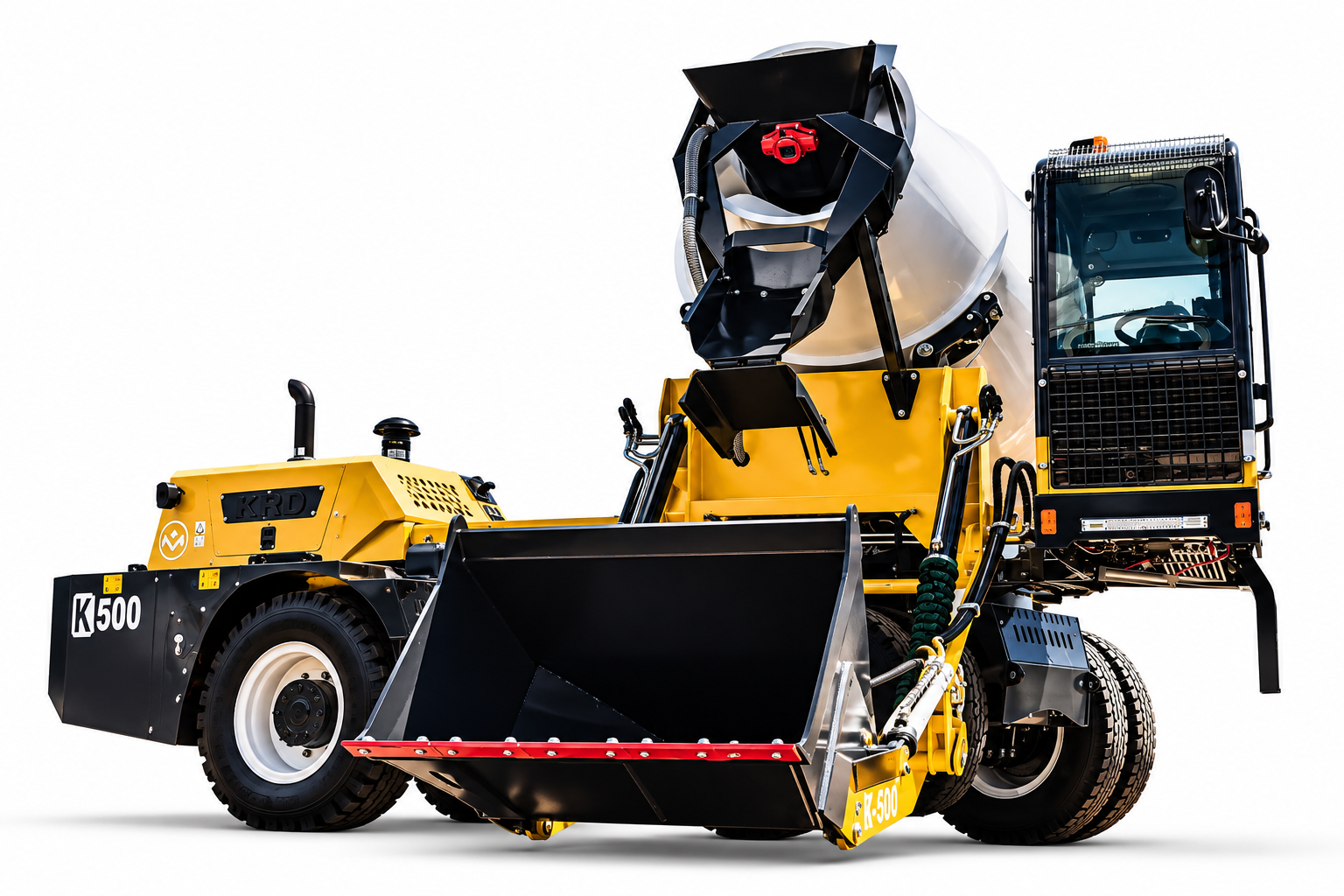 KRD K500 self-loading concrete mixer — studio view 1