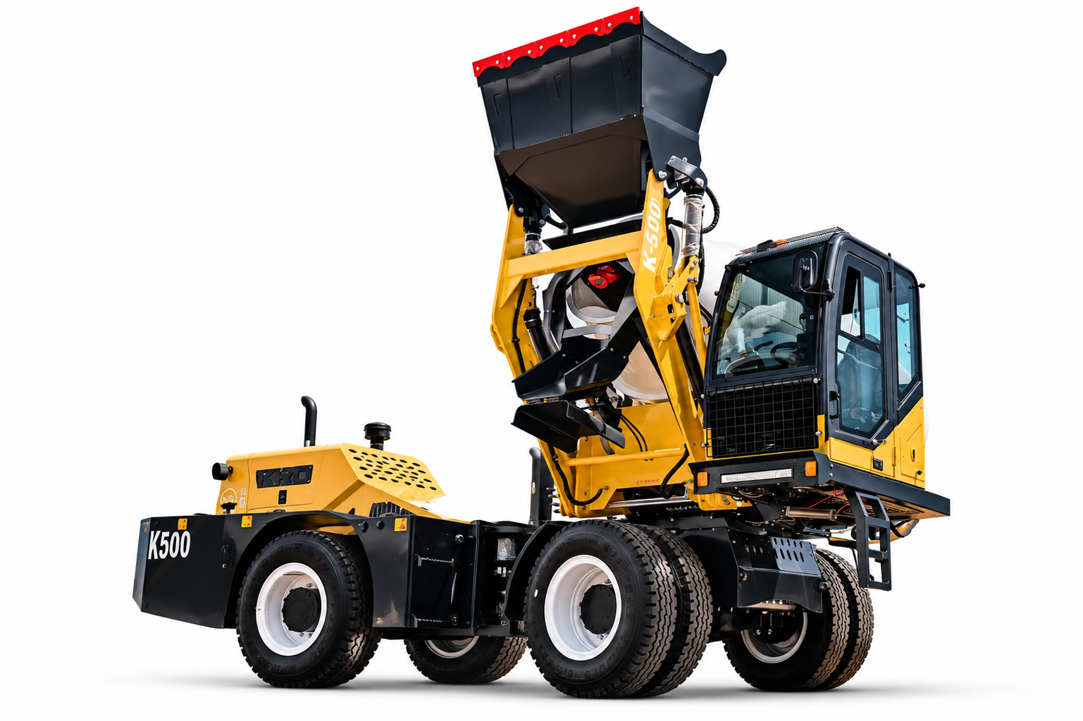 KRD K500 self-loading concrete mixer — studio view 2