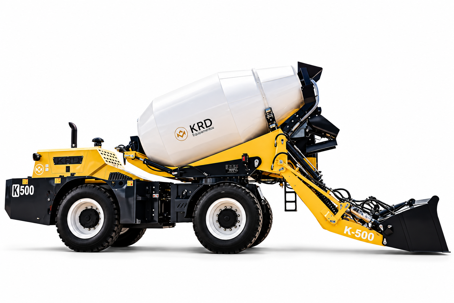 KRD K500 self-loading concrete mixer — studio view 3