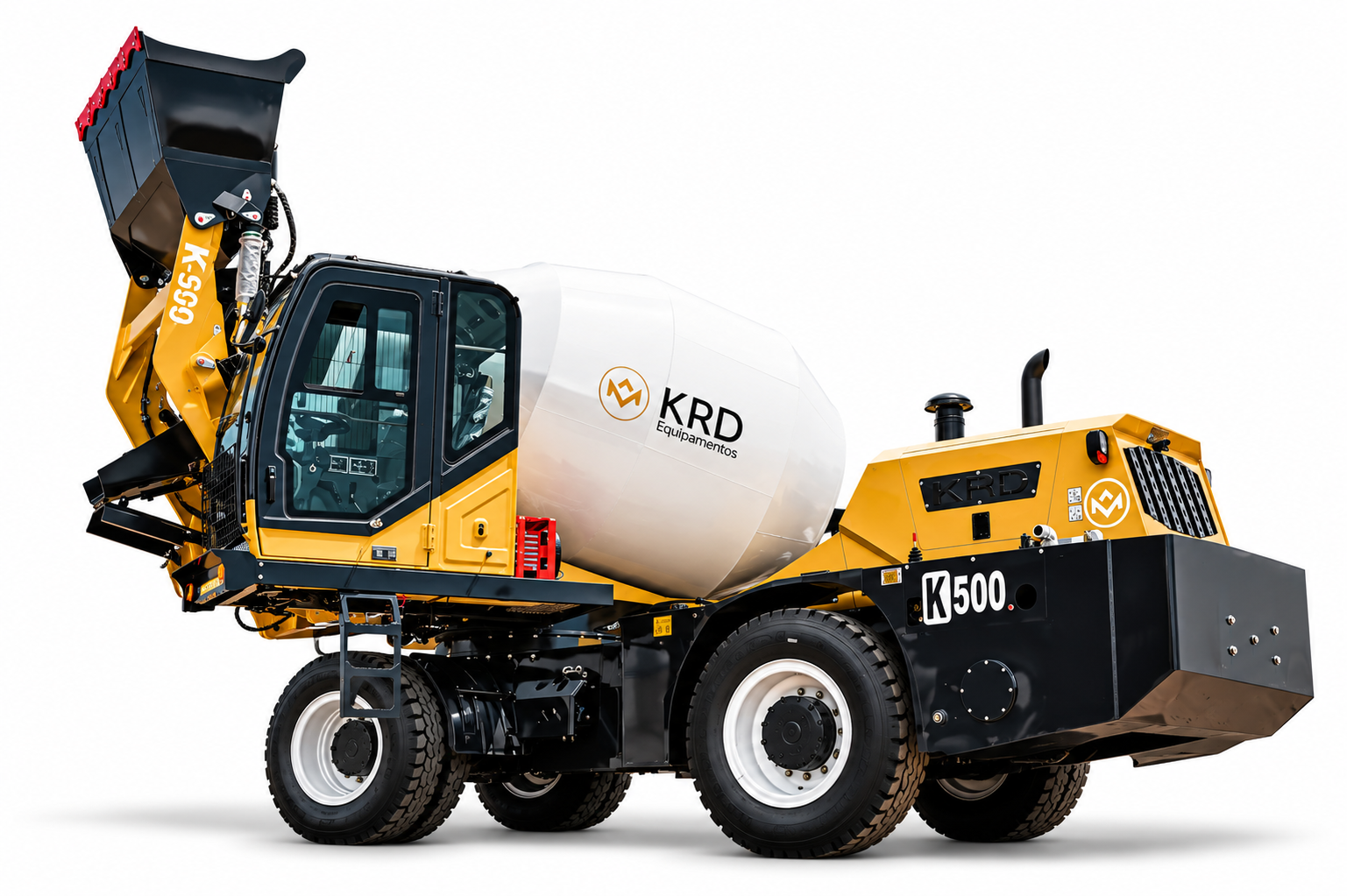 KRD K500 self-loading concrete mixer — studio view 4
