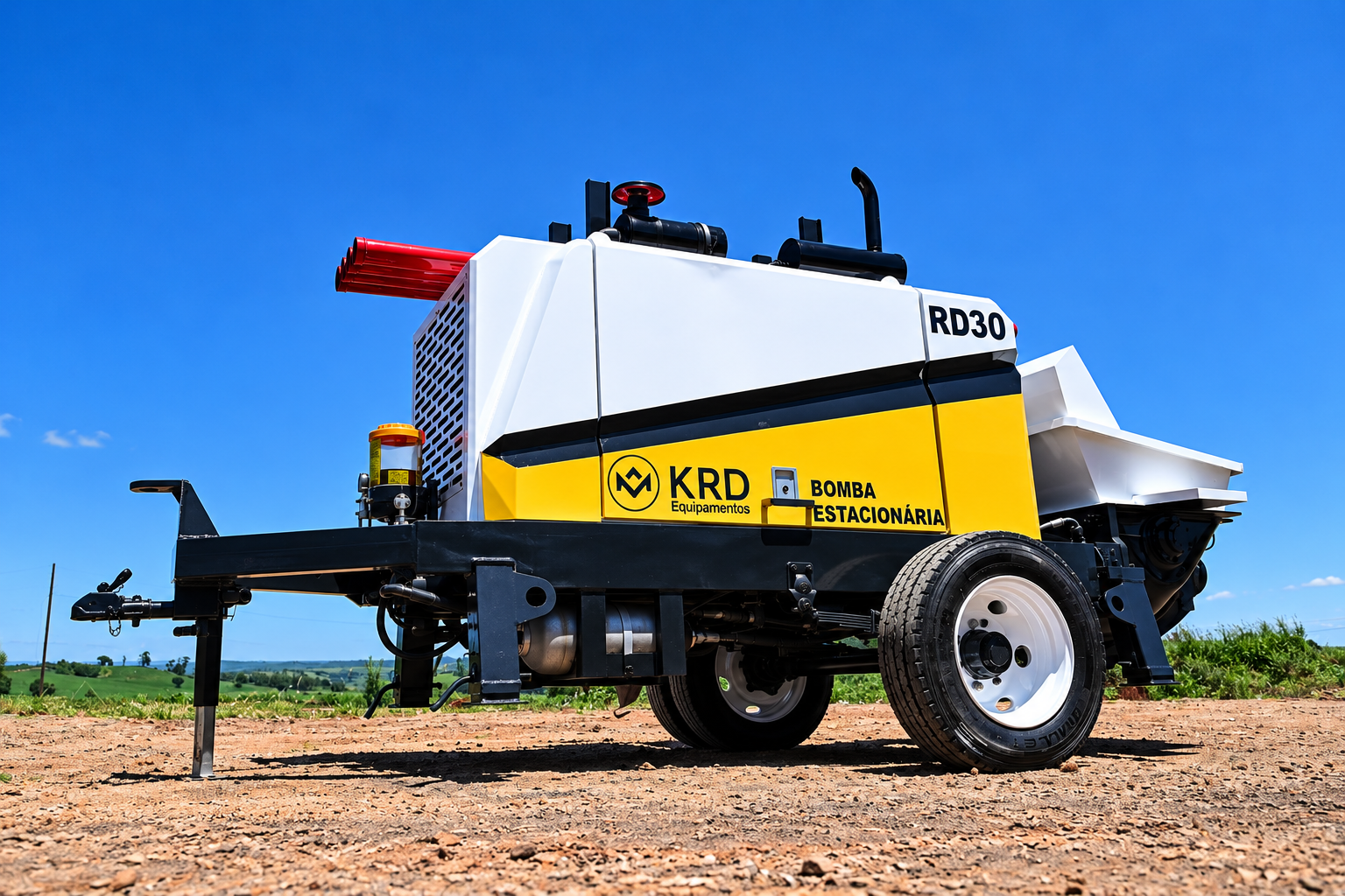 Bomba estacionária RD 30 da KRD Equipamentos — capa
